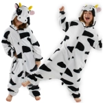 Piżama kigurumi dla dzieci krowa – kombinezon onesie