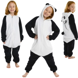 Onesie dziecięce – ciepła piżama / kostium jednoczęściowy Panda