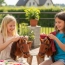 Hobby horse głowa konia na kiju dźwięk pluszowy brązowy miękki grzywa galop – zdjęcie 6