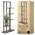Kwietnik stojący metalowy piętrowy 6 półek czarny nowoczesny 113cm loft