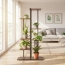 Kwietnik stojący metalowy piętrowy 6 półek czarny nowoczesny 113cm loft – zdjęcie 12