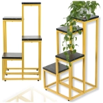 Kwietnik stojący stojak na kwiaty rośliny kwiatki metal loft 4 poziomy 68cm