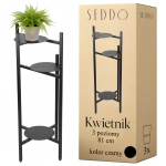 Kwietnik metalowy stojący stojak na kwiaty rośliny doniczki 3 półki loft 81