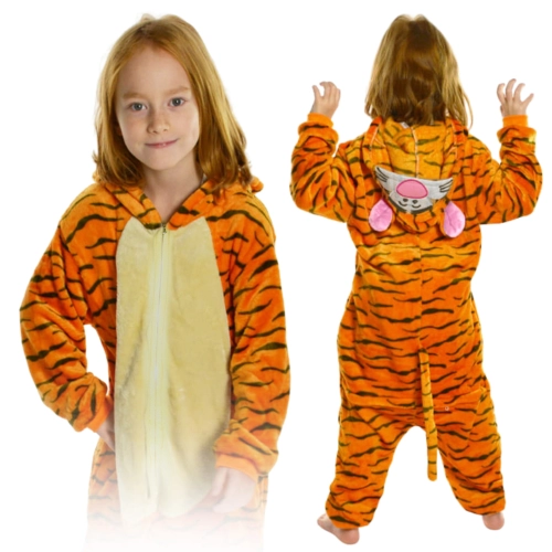 Piżama tygrysek dziecięca jednoczęściowa kigurumi strój karnawał