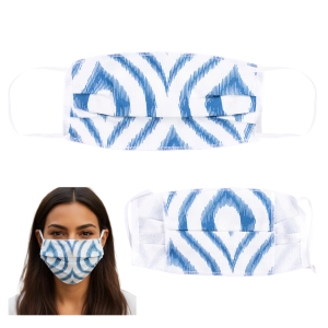 Maseczka bawełniana ochronna dwuwarstwowa maska na twarz wielorazowa z gumką