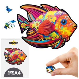 Puzzle drewniane dorosłych dzieci zwierzęta układanka prezent upominek