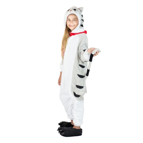 Onesie dziecięce – ciepła piżama / kostium jednoczęściowy Kot – zdjęcie 2