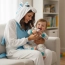 Niebieski Jednorożec – kostium/piżama jednoczęściowa unisex – zdjęcie 10