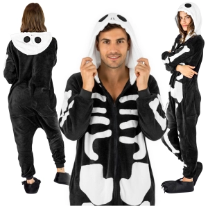 Kostium kigurumi szkielet onesie przebranie andrzejki piżama dorosłych