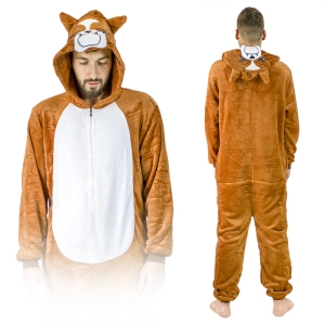 Buldog Kigurumi Onesie – kostium/piżama jednoczęściowa unisex 