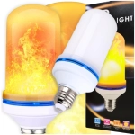 Żarówka LED E27 z efektem płomienia 3 W IP44