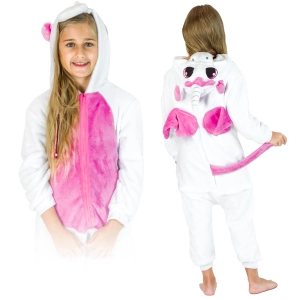Różowy jednorożec dziecięca piżama jednoczęściowa onesie kigurumi