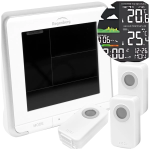 Stacja pogodowa pogody bezprzewodowa barometr termometr zewnętrzny meteo