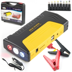 Urządzenie rozruchowe jump starter 6000 mAh latarka młotek powerbank zestaw