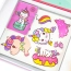 Książka magnetyczna układanka puzzle unicorn jednorożec klocki duży zestaw – zdjęcie 11