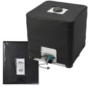 Pokrowiec na zbiornik IBC 1000L (mauzer) – osłona UV na wodę, czarny