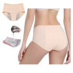 Majtki menstruacyjne figi damskie - beżowe