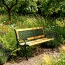 Ławka ogrodowa drewniana z metalowym stelażem | GoGarden – zdjęcie 9