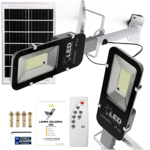 Lampa solarna ogrodowa LED 6W z pilotem zewnętrzna | LedSolution