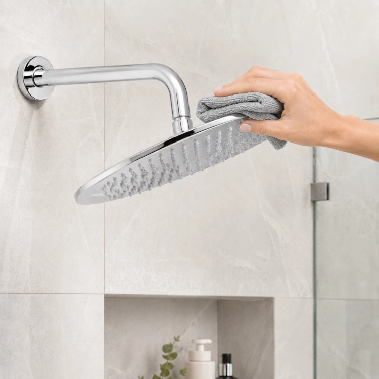 Deszczownica prysznicowa okrągła chrom 25 cm | Briso – zdjęcie 3