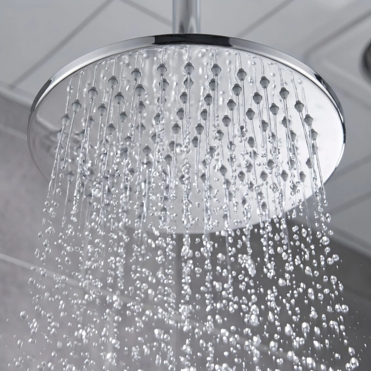 Deszczownica prysznicowa okrągła chrom 25 cm | Briso – zdjęcie 6