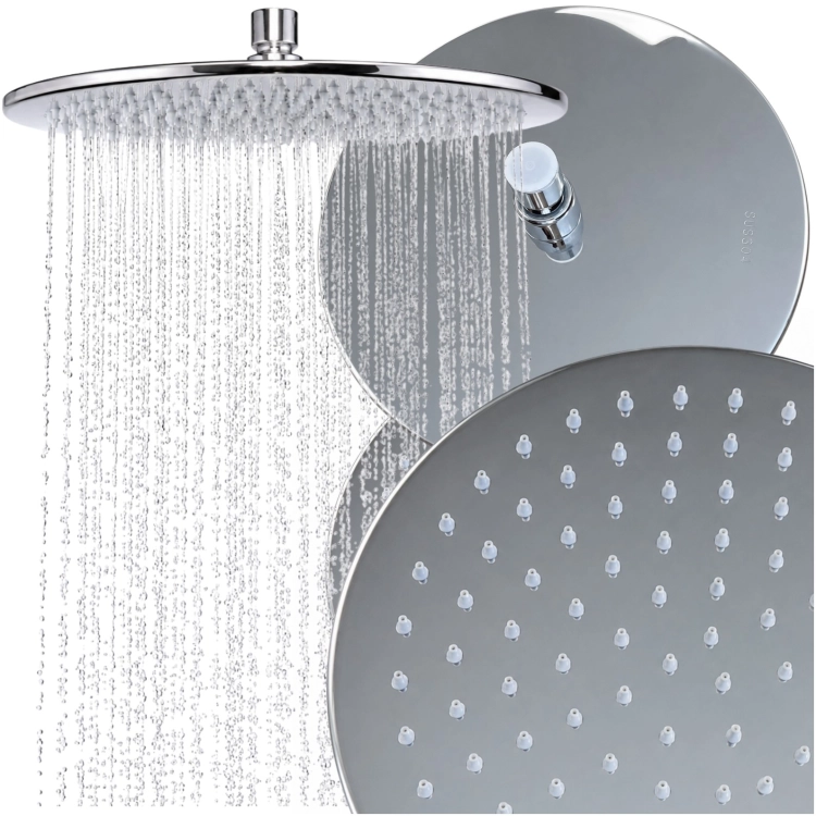 Deszczownica prysznicowa okrągła chrom 25 cm | Briso – zdjęcie 16