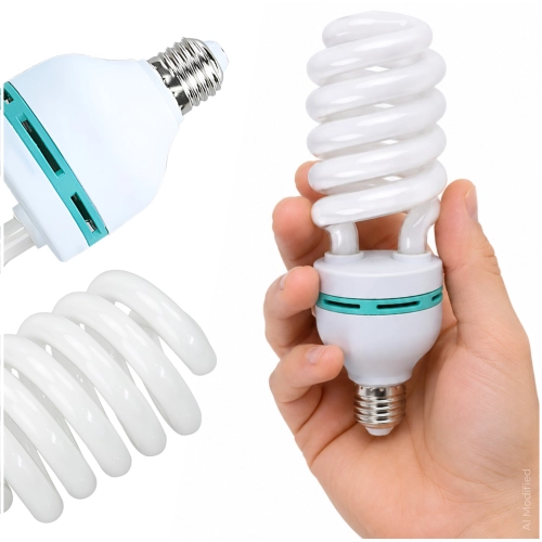 Żarówka fotograficzna lampa studyjna stałe E27 6400K świetlówka 85W/400W | ZOLTA