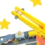 Drewniany dźwig zabawka żuraw dla dzieci port morski statek kontenery – zdjęcie 8