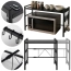 Stojak na mikrofalówkę półka rozsuwana regulacja teleskopowa organizer loft | More&Deco