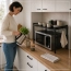 Stojak na mikrofalówkę półka rozsuwana regulacja teleskopowa organizer loft | More&Deco – zdjęcie 15