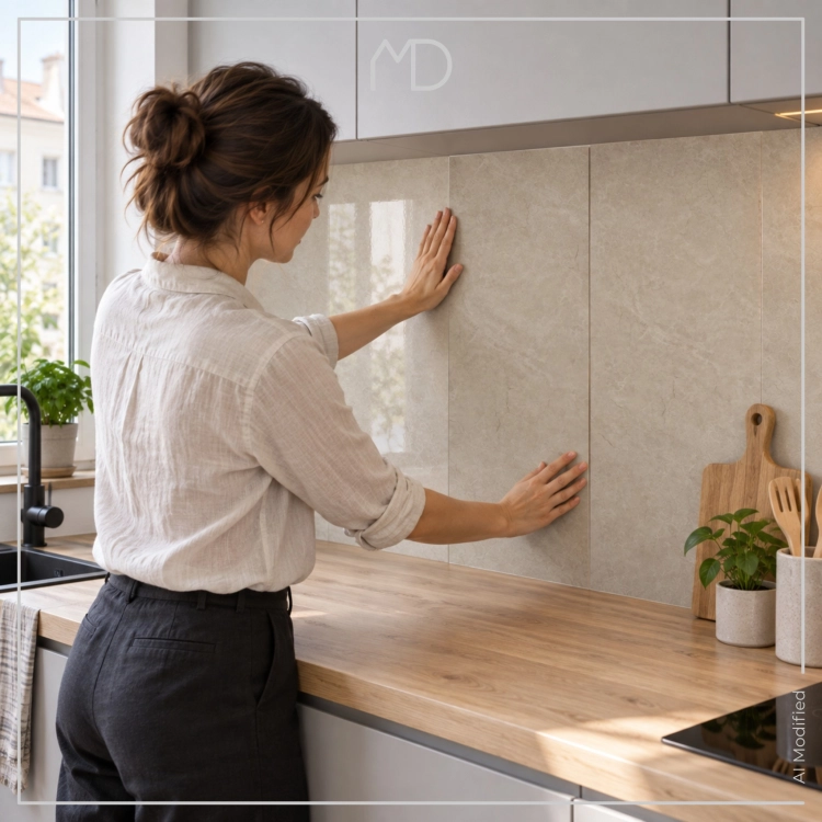 Panele ścienne samoprzylepne dekoracyjne xpe:beton 2mm, 30x60 zestaw 10 szt – zdjęcie 10