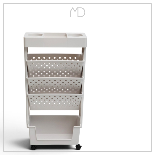 Regał mobilny na kółkach organizer na książki do kuchni łazienki biura | MORE&DECO – zdjęcie 2