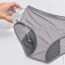 Majtki menstruacyjne damskie chłonne szare z wysokim stanem L-XXXL – zdjęcie 13