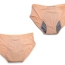 Majtki menstruacyjne damskie chłonne beżowe z wysokim stanem L–XXXL – zdjęcie 2