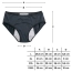 Majtki menstruacyjne damskie chłonne czarne z wysokim stanem L–XXXL – zdjęcie 8
