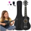Ukulele sopranowe LUMI czarne + stroik pokrowiec kostki