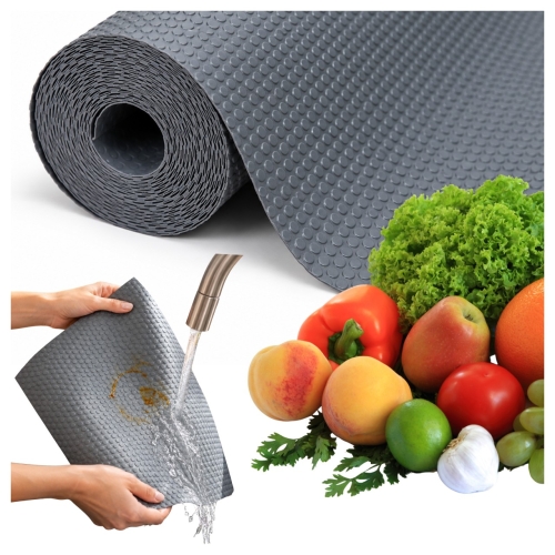 Mata antypoślizgowa plamoodporna podkładka 600x50 do przycinania szara | More&Deco