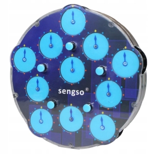 Edukacyjna logiczna układanka łamigłówka 5x5 magnetyczna clock koła zębate