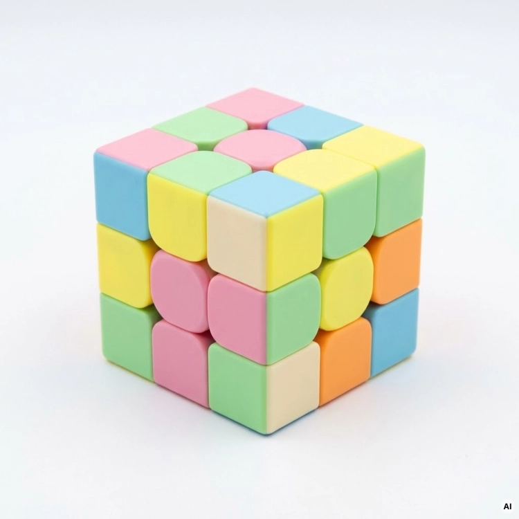 Pomieszane pastelowe kolory kostki MeiLong 3x3 Macaron