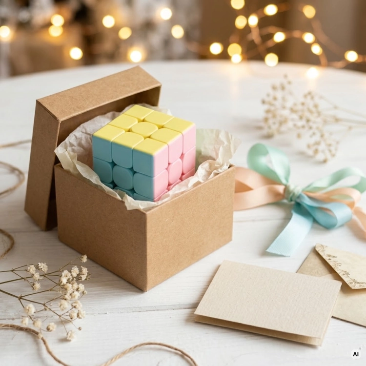Kostka MeiLong 3x3 Macaron w pudełku prezentowym