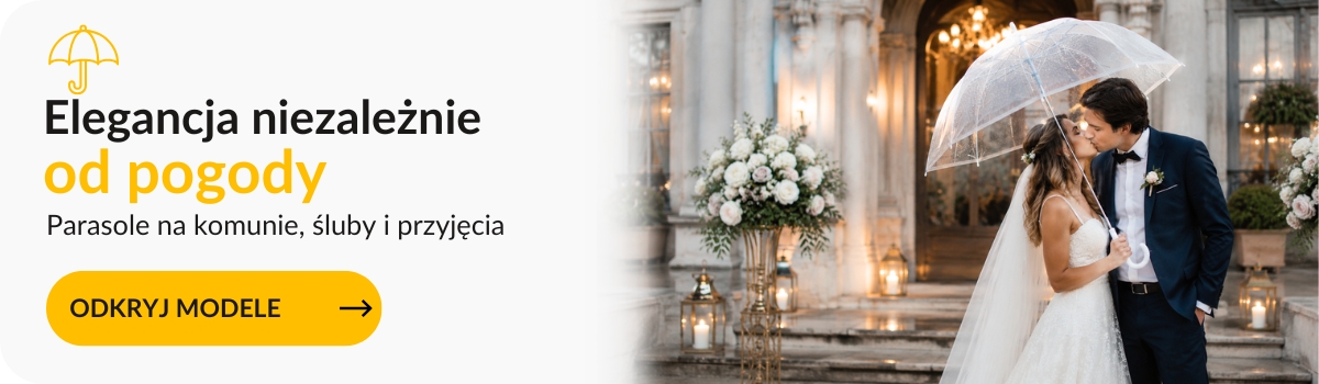 Parasol ślubny, na wesele, komunie, przyjęcie, eleganckie parasole