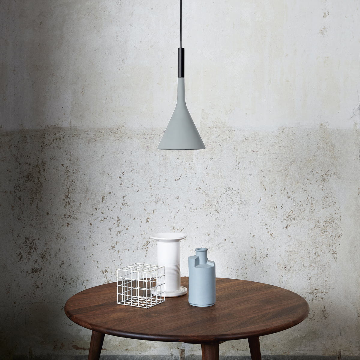Lampa wisząca loft szkło i metal E27 – szara – zdjęcie 2