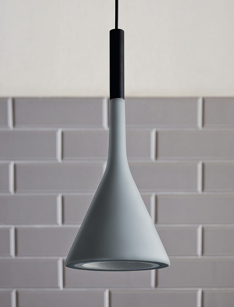 Lampa wisząca loft szkło i metal E27 – szara – zdjęcie 3