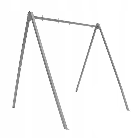 Stelaż na huśtawki i hamak 3w1 260 × 195 × 230 cm – biały – zdjęcie 4