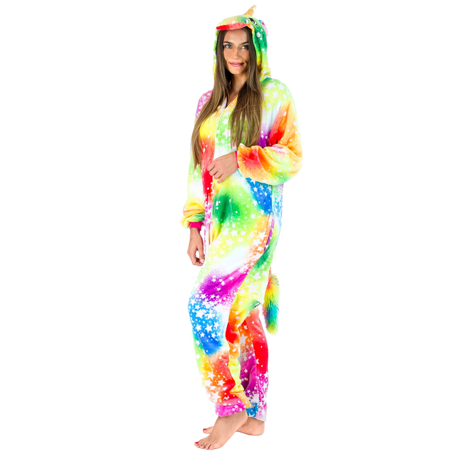 Piżama kigurumi kolorowy pegaz w gwiazdki
