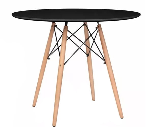 Nowoczesny okrągły stół 80cm modern czarny