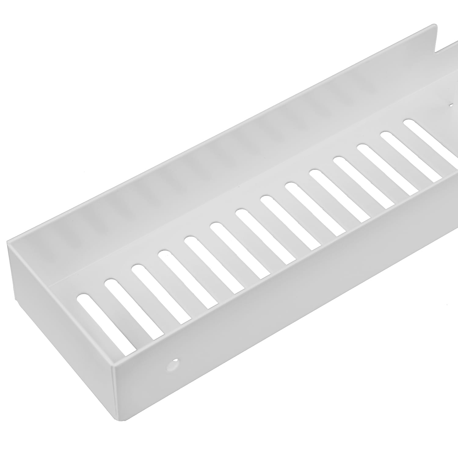 Półka pod prysznic loft 60 cm z wieszakiem na ręcznik – szara – zdjęcie 1
