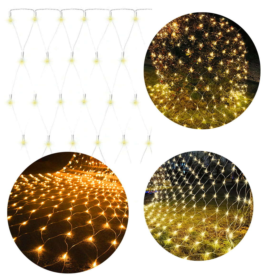 Siatka kurtyna 224 LED lampki świąteczne 3x2m kolory kolory