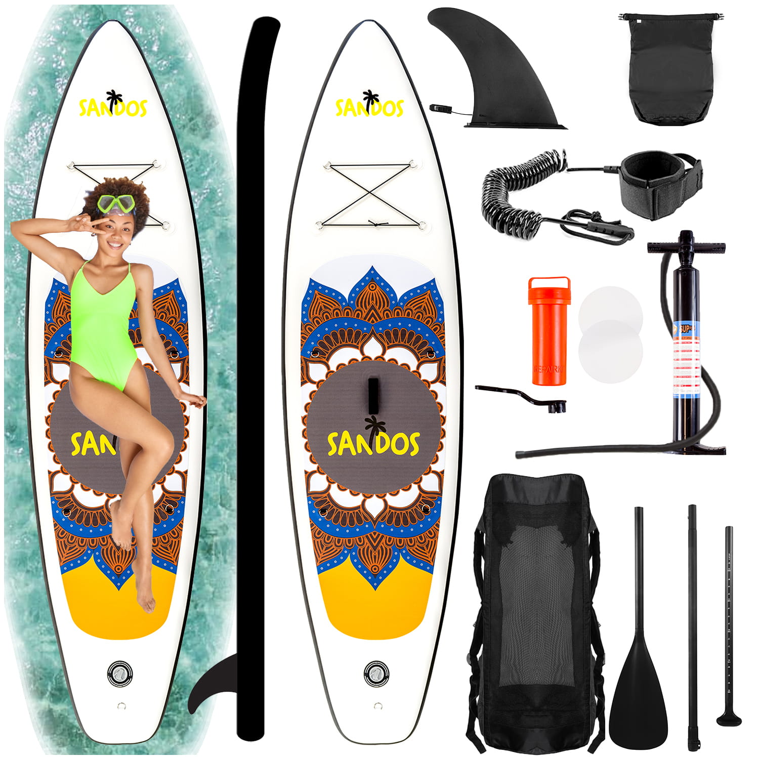 Dmuchana deska SUP AztecWave 320 cm SANDOS