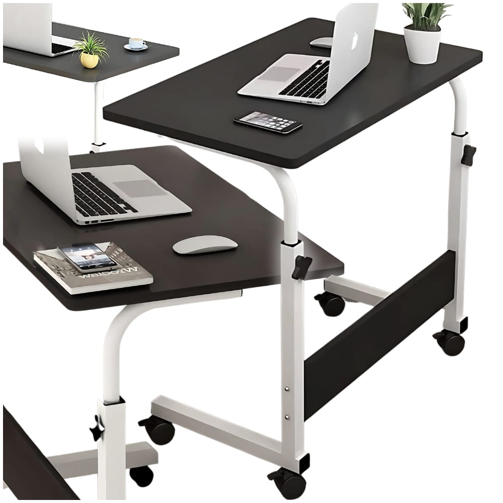 Mobilne biurko stolik pod laptopa czarne